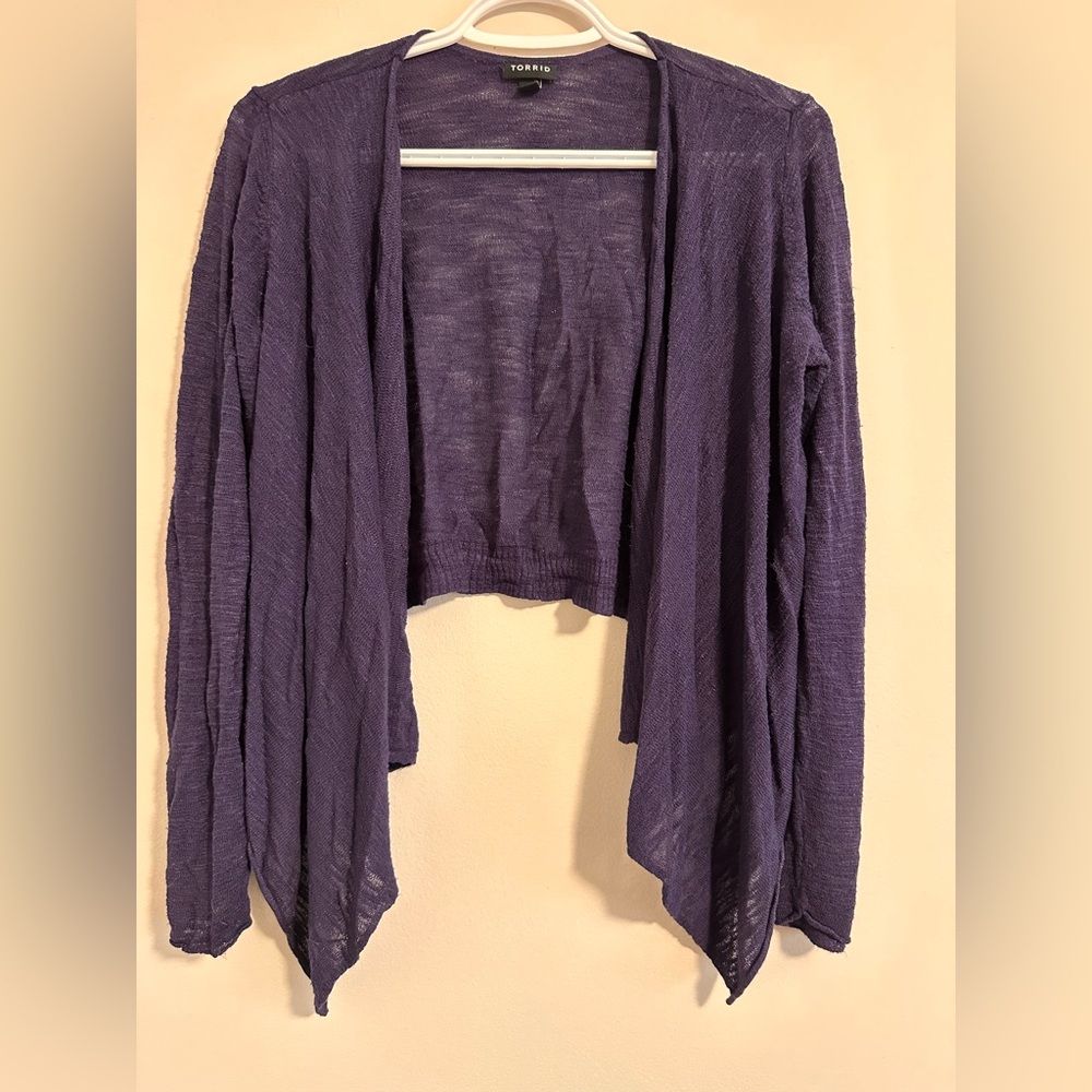 EUC / Torrid Navy Blue Knit Cardigan